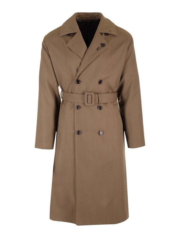 LARDINI: Kurze Mäntel - Kurzer Mantel - Braun