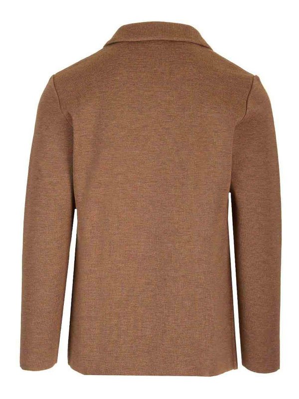 LARDINI: casual jackets online - Double Breasted Knitted Jacket