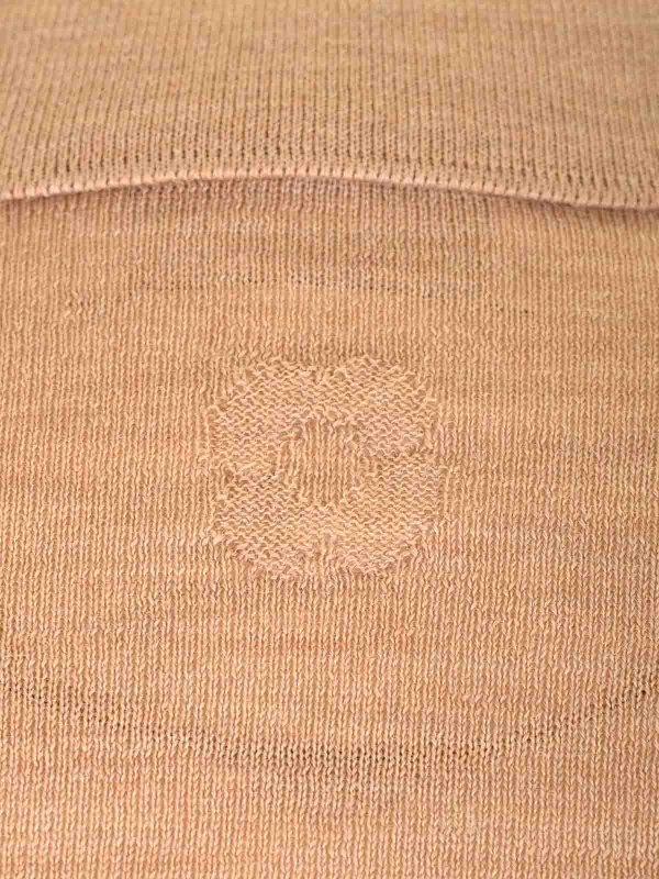 LARDINI buy online Green Wool Long-Sleeved Polo Shirt