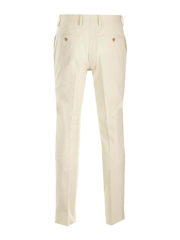 LARDINI: Tailored & Formal trousers online - White Trousers