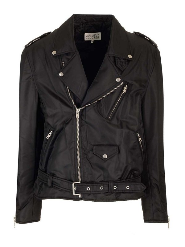 MM6 MAISON MARGIELA: Chaquetas casual - Chaqueta Casual - Negro
