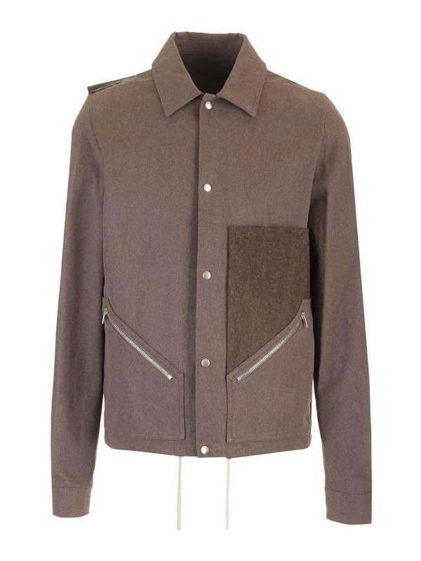 RICK OWENS: casual jackets - Tour Snap Front Jacket