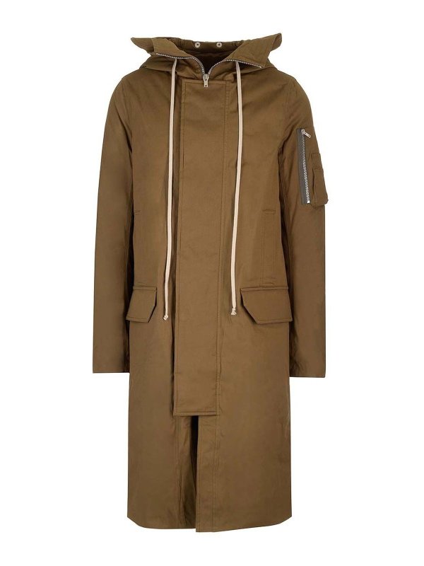 RICK OWENS: parkas - Porterville Megaparka