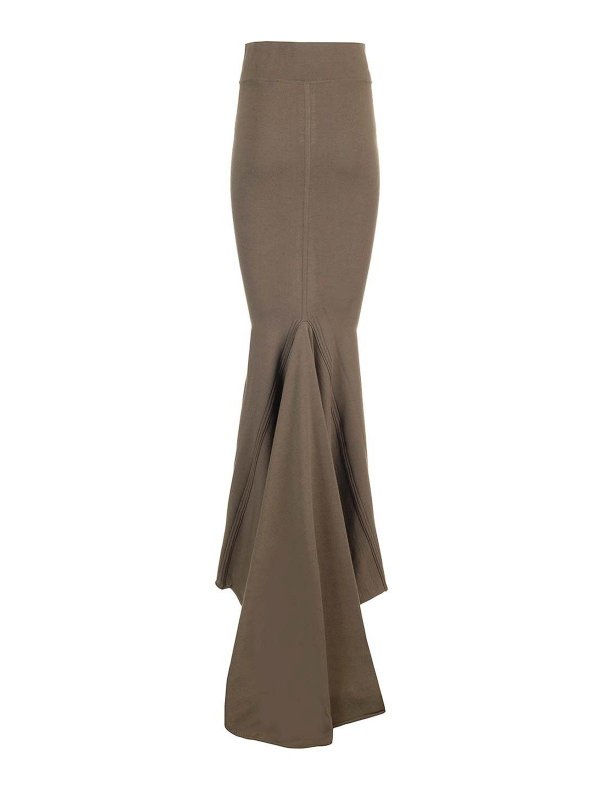 RICK OWENS: ニーレングススカート＆ミディ丈 online - 膝丈/ミディスカート - ブラウン