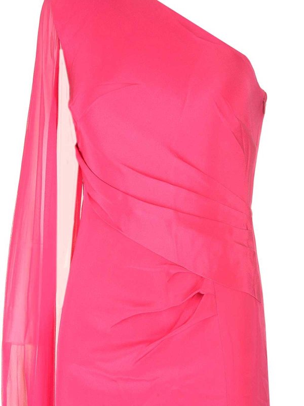 Asymmetrical Silk Dress shop online: ROLAND MOURET