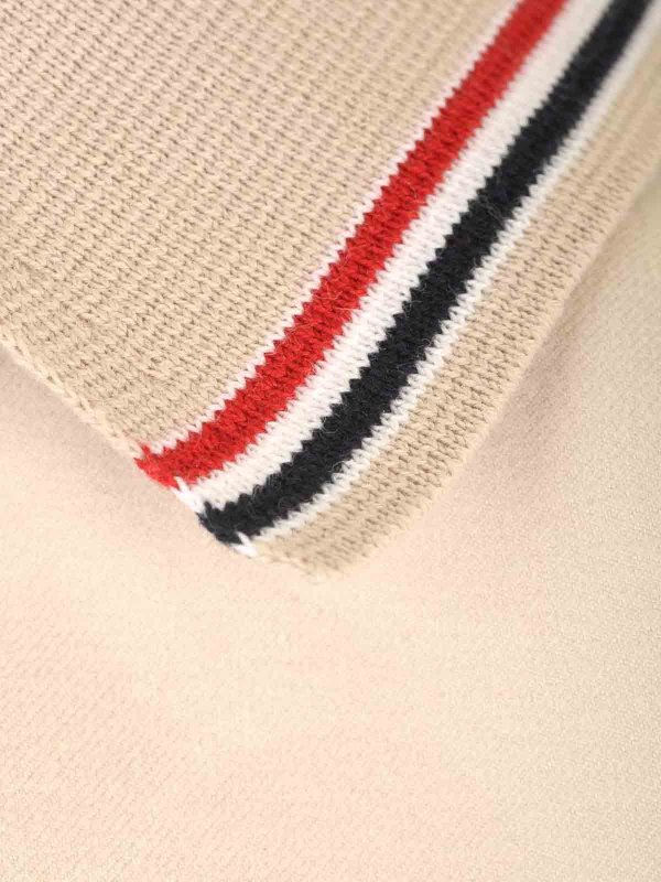 Stripe Cotton Flannel Oversized Shirt shop online: THOM BROWNE