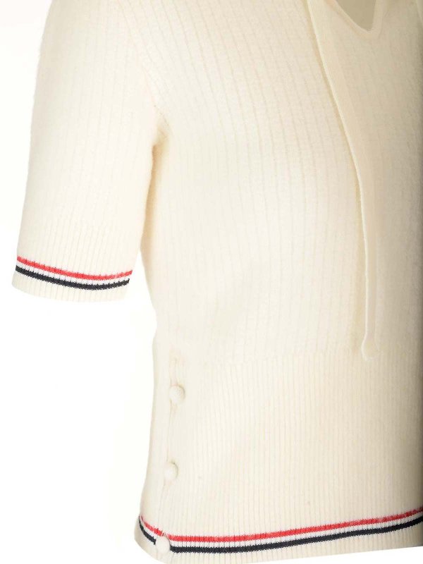 The Best Shops THOM BROWNE: Polos - Polo - Blanco