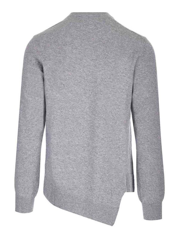 COMME DES GARCONS: Pull col rond online - Pull Col Rond - Gris