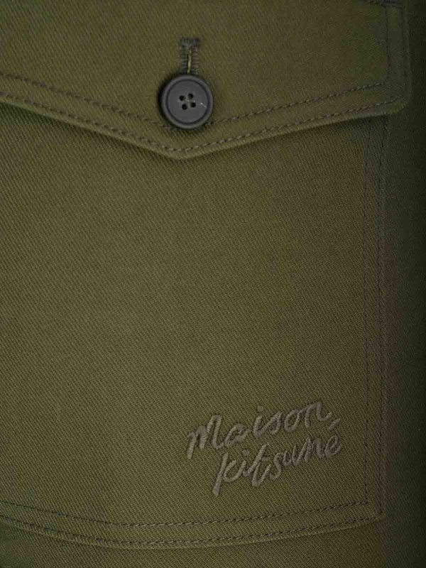 The Best Shops MAISON KITSUNÉ: Casual Hosen - Shorts - Grün