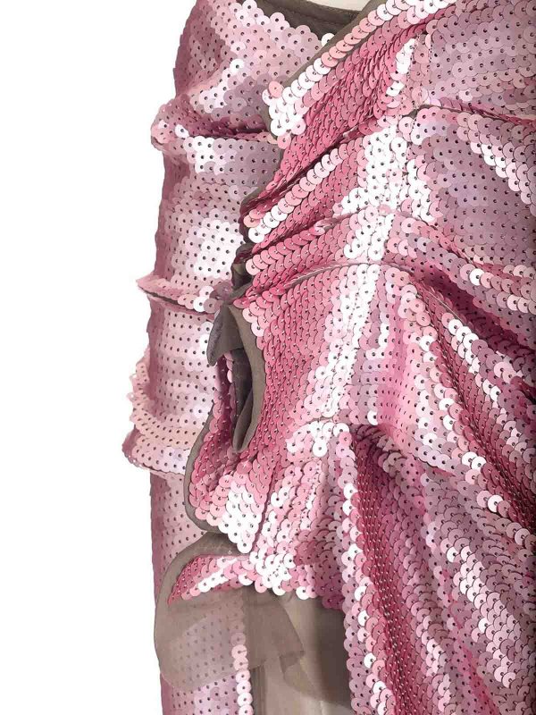 Long Skirt In Silk Chiffon With Sequins shop online: RICK OWENS