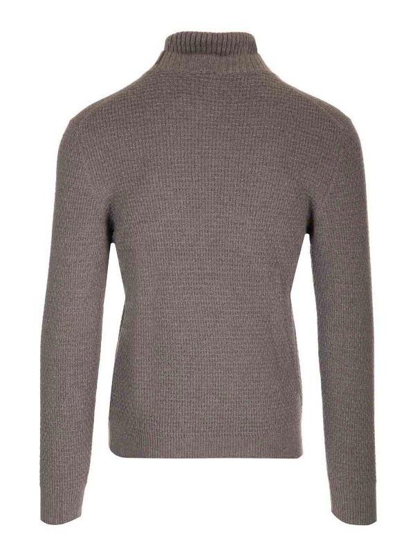 TAGLIATORE: Suéteres con cuello pico online - Suéter Cuello Redondo - Gris