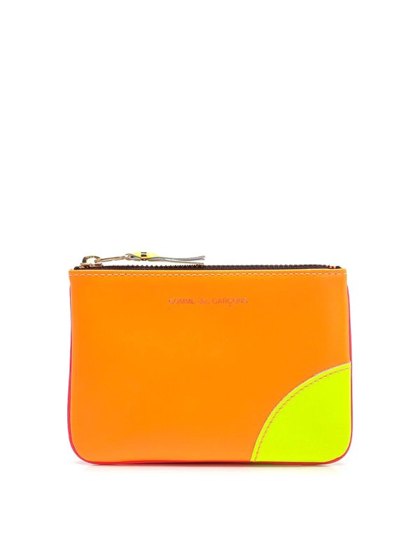 COMME DES GARCONS: portafogli - Borsa per monete in pelle bicolore