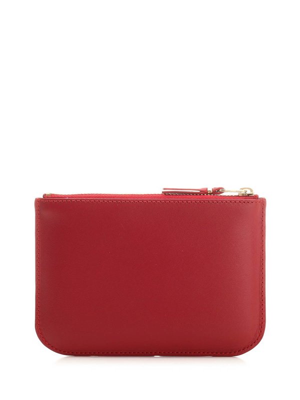 The Best Shops COMME DES GARCONS: wallets & purses - Small Red Leather Coin Purse