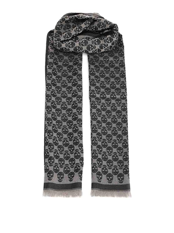 ALEXANDER MCQUEEN: scarves - Scarf Skull Monogram