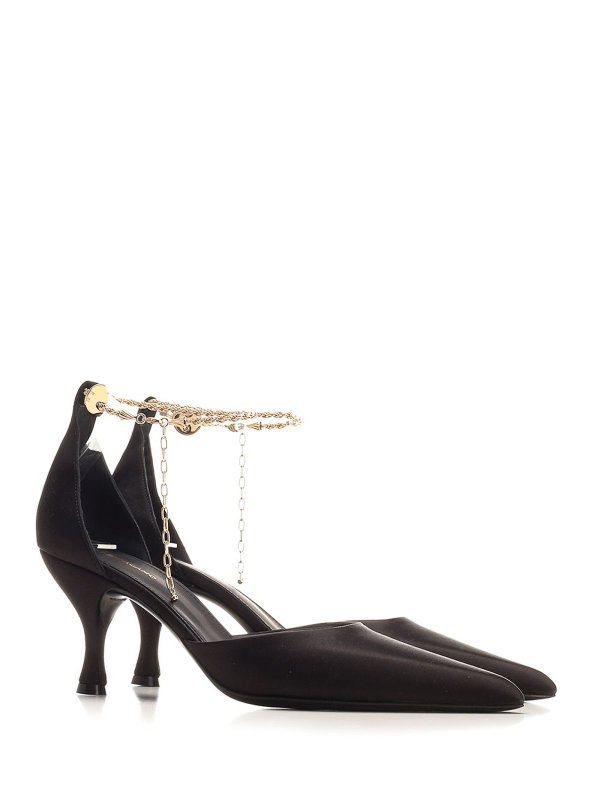 FERRAGAMO: court shoes online - Slingback With Golden Strap
