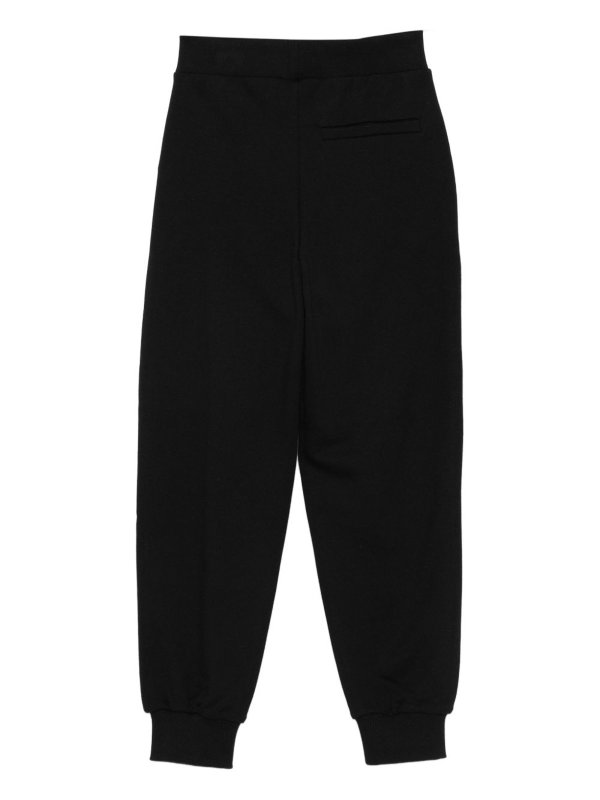 The Best Shops Balmain: tracksuit bottoms - Black Cotton Tracksuit Bottoms