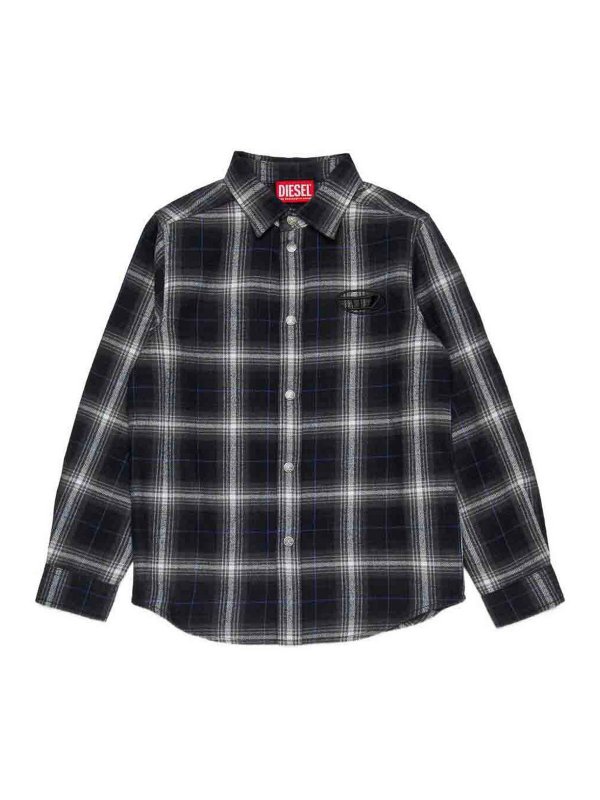 DIESEL: shirts - Checked Cotton Shirt