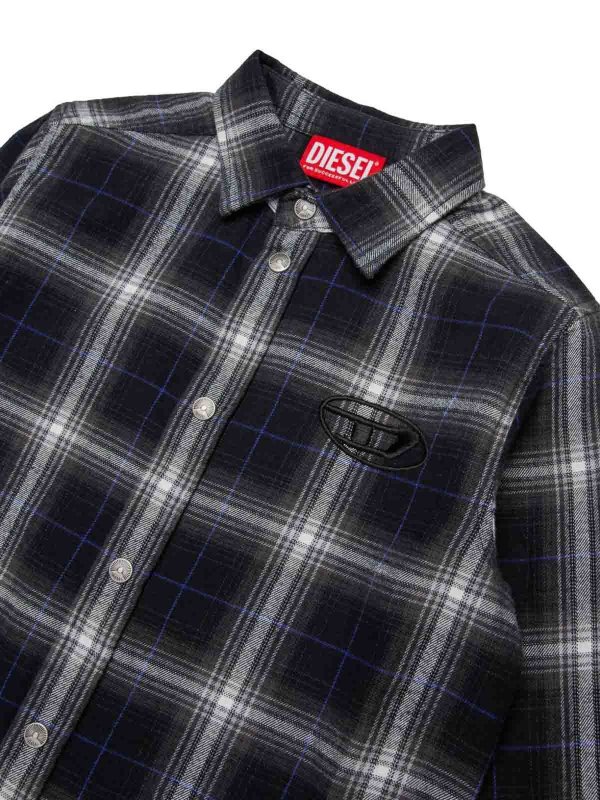 The Best Shops DIESEL: shirts - Checked Cotton Shirt
