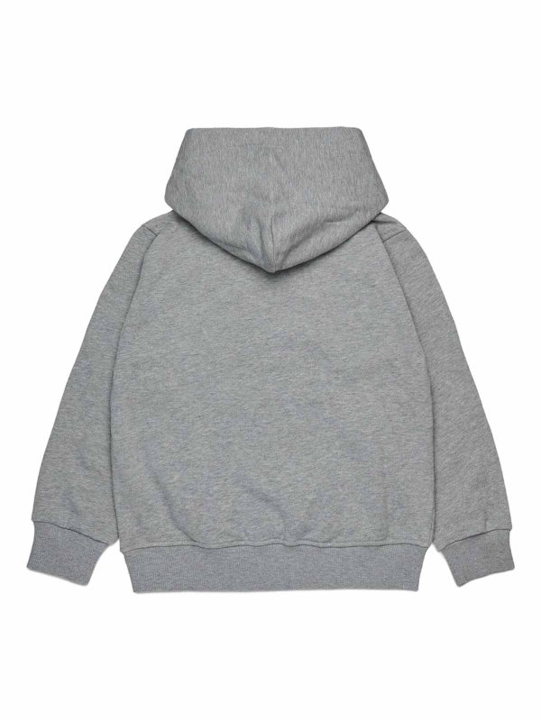 DIESEL: Sweatshirts & Sweaters online - Grey Cotton Sweatshirt With Logo
