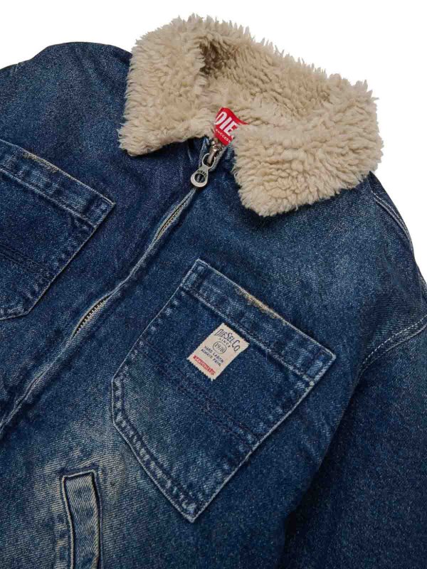 The Best Shops DIESEL: giacche casual - Giacca blu in denim