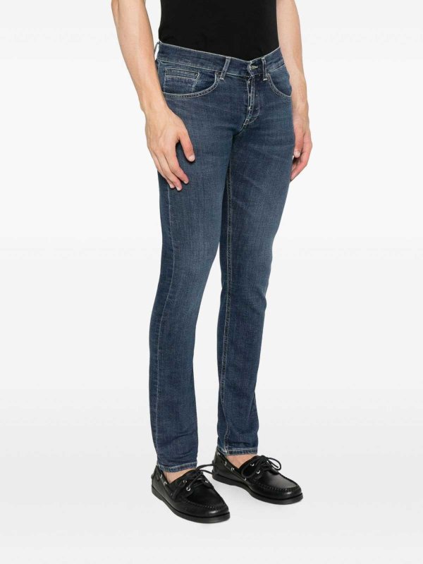 DONDUP: bootcut jeans online - Skinny Jeans In Blue Denim