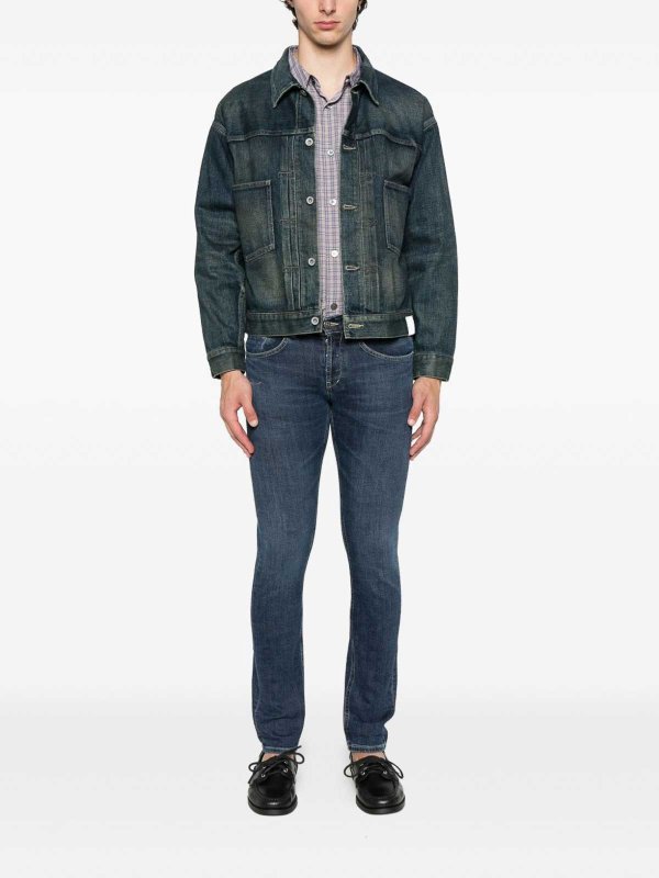 The Best Shops DONDUP: bootcut jeans - Skinny Jeans In Blue Denim