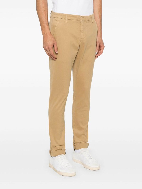 DONDUP: casual trousers online - Trousers In Stretch Cotton Twill