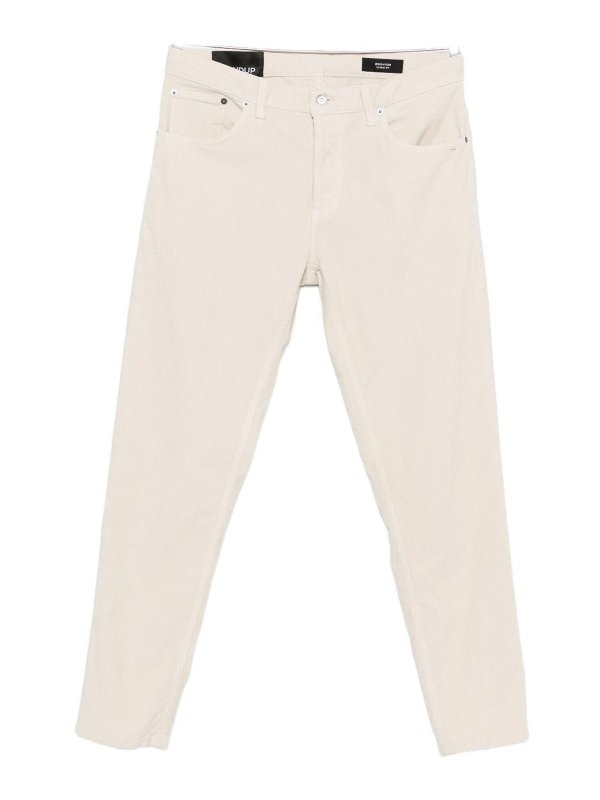 DONDUP: Casual Hosen - Shorts - Weiß