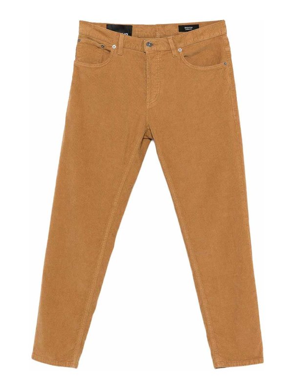 DONDUP: casual trousers - Straight Fit Corduroy Trousers