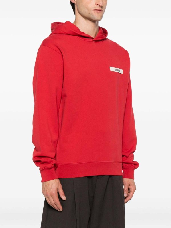 The Best Shops JACQUEMUS: Sweatshirts & Sweaters - Bright Red  Hoodie