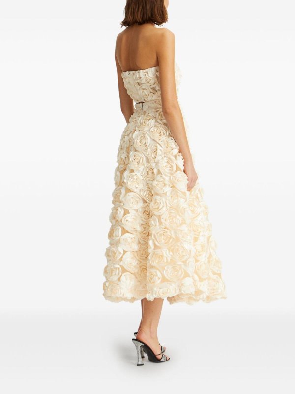 ROTATE Birger Christensen buy online Midi Skirt With Rose Appliques
