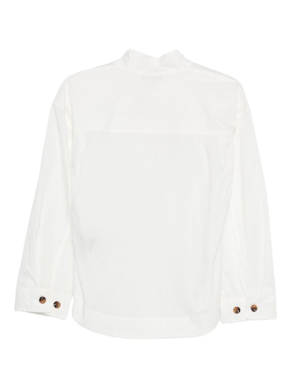SOEUR: blouses online - White Cotton Blouse