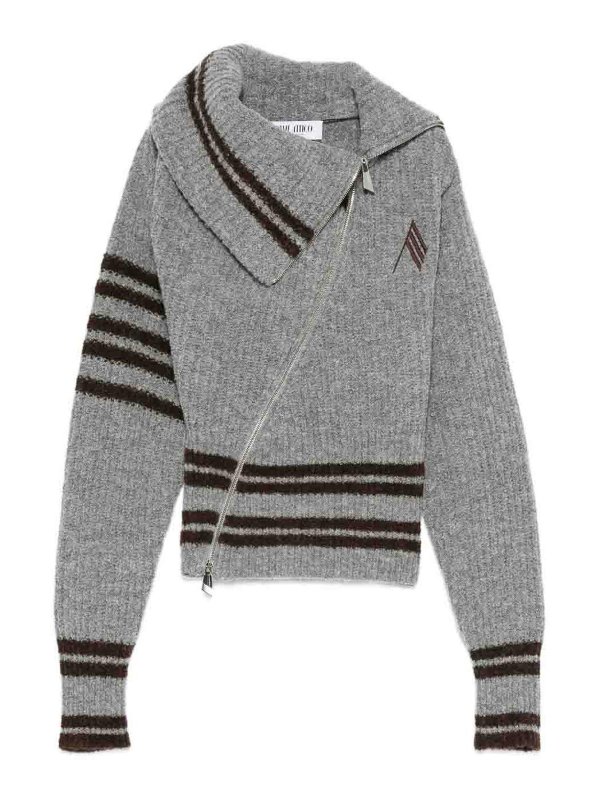 The Attico: cardigans - Striped Cardigan
