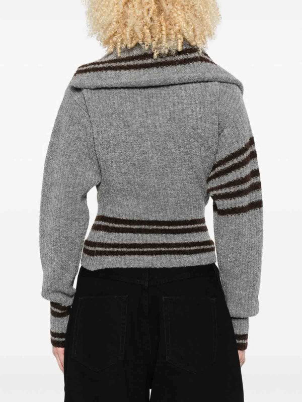 The Attico buy online Striped Cardigan