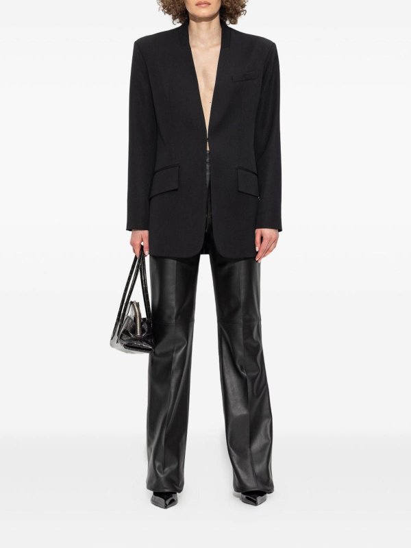 The Best Shops The Attico: Black Wool Gabardine Jacket