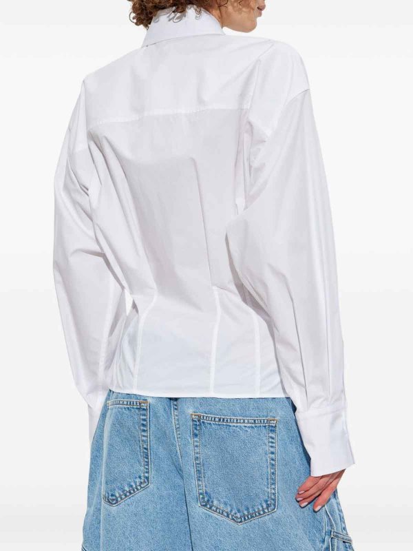 The Attico: shirts online - White Cotton Fitted Shirt