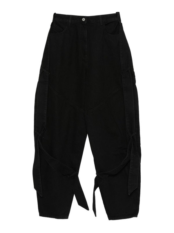 The Attico: jeans bootcut - Jeans neri