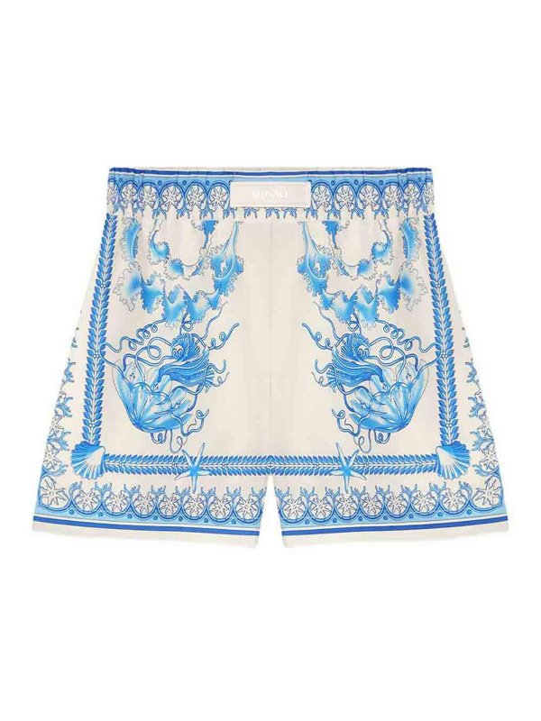 VERSACE: Hosen Shorts - Shorts - Weiß