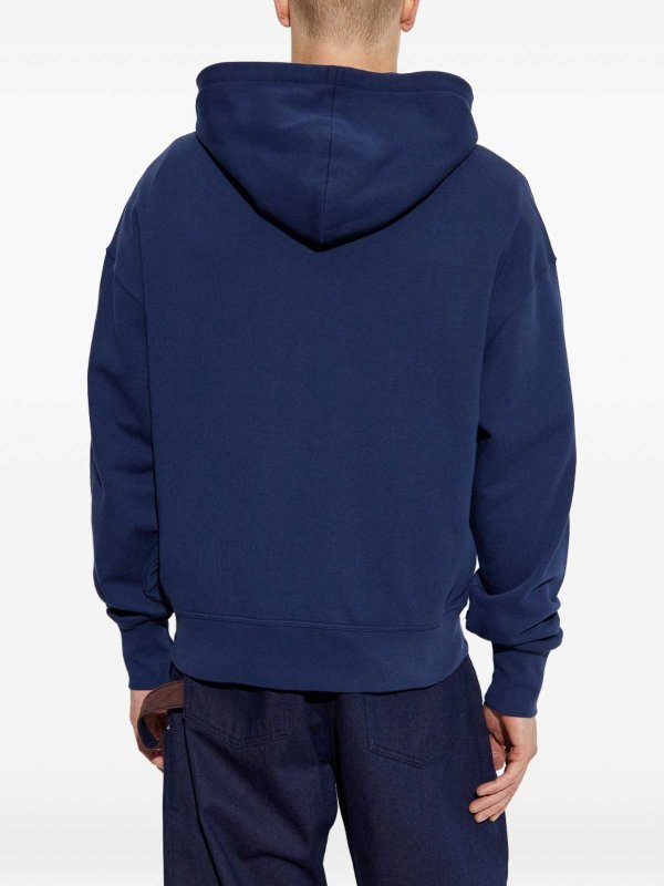 ALEXANDER MCQUEEN: Sweatshirts & Sweaters online - Blue Hoodie With Logo