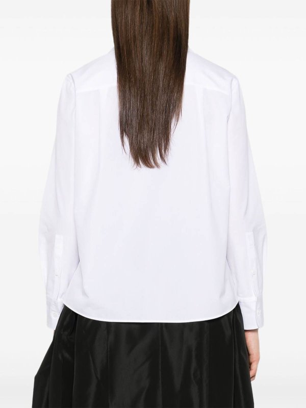 Cotton Shirt With Oversized Collar shop online: ALEXANDER MCQUEEN