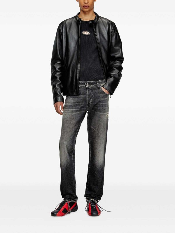 DIESEL: bootcut jeans online - Black Cotton Jeans