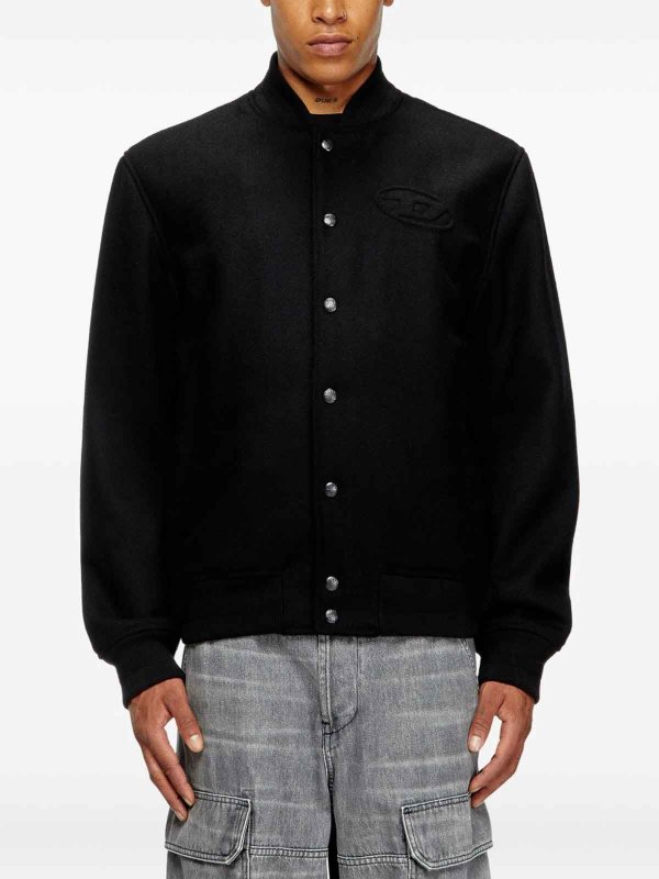 The Best Shops DIESEL: casual jackets - Black  Bomber Jacket