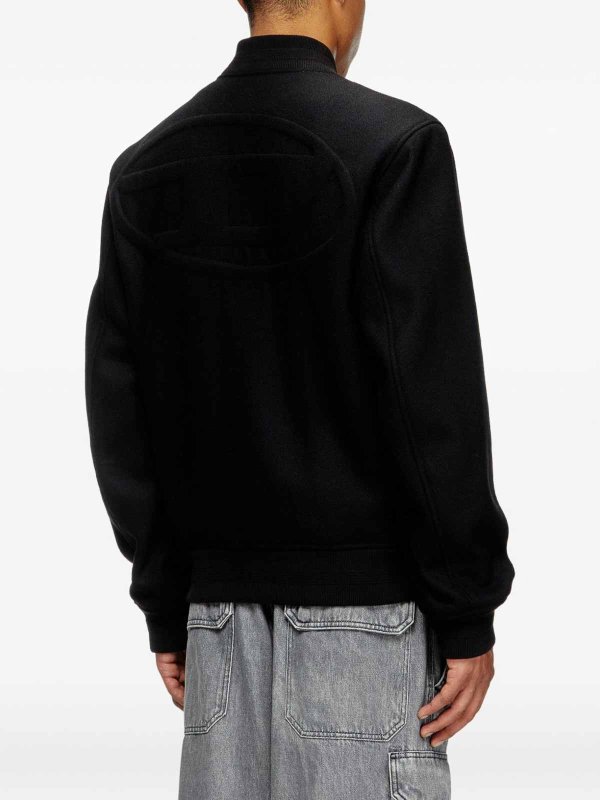 Black  Bomber Jacket shop online: DIESEL