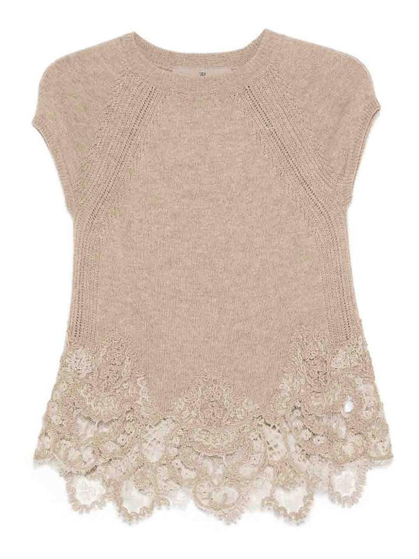 ERMANNO SCERVINO: Tops & Débardeurs - Top - Beige
