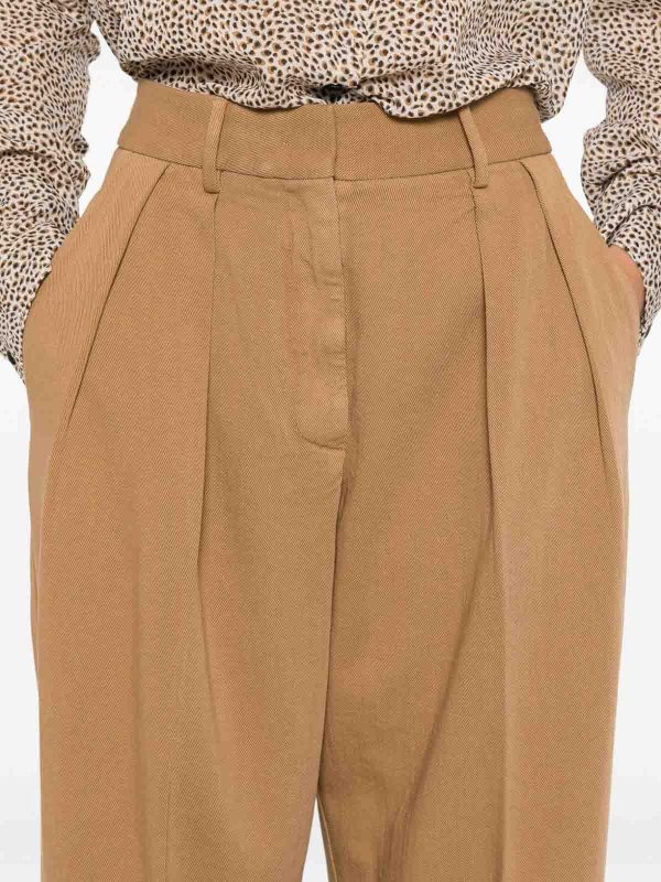 Camel Cotton  Trousers shop online: FORTE FORTE