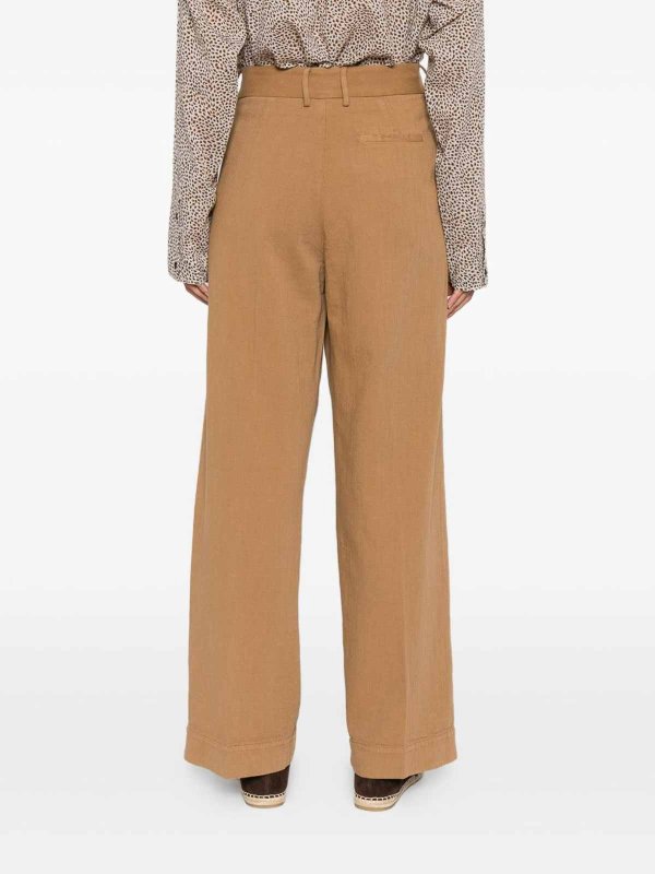 FORTE FORTE buy online Camel Cotton  Trousers