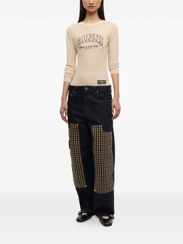 The Best Shops GANNI: Jeans boot-cut - Jeans Boot-Cut - Azul