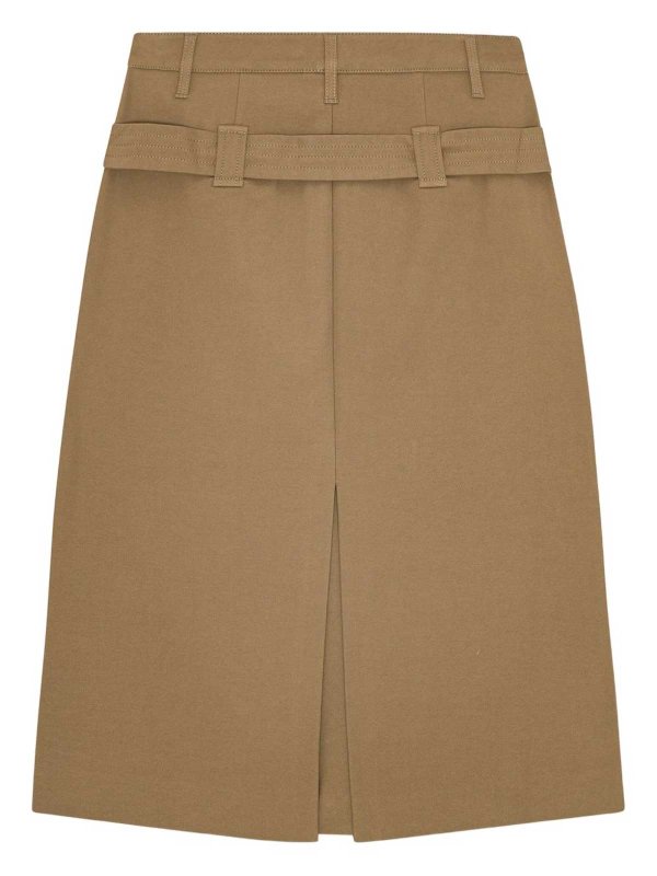 The Best Shops GANNI: Knielange und Midi Röcke - Midirock - Beige