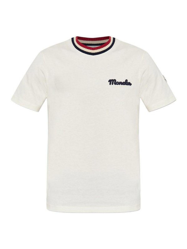 MONCLER: Camisetas - Camiseta - Beis