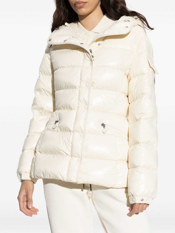 The Best Shops MONCLER: giacche casual - Piumino crema con cappuccio